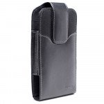 Wholesale Vertical Armor Double Loop Belt Clip Pouch Large 23 Fits Galaxy S22 Plus and more (Black)